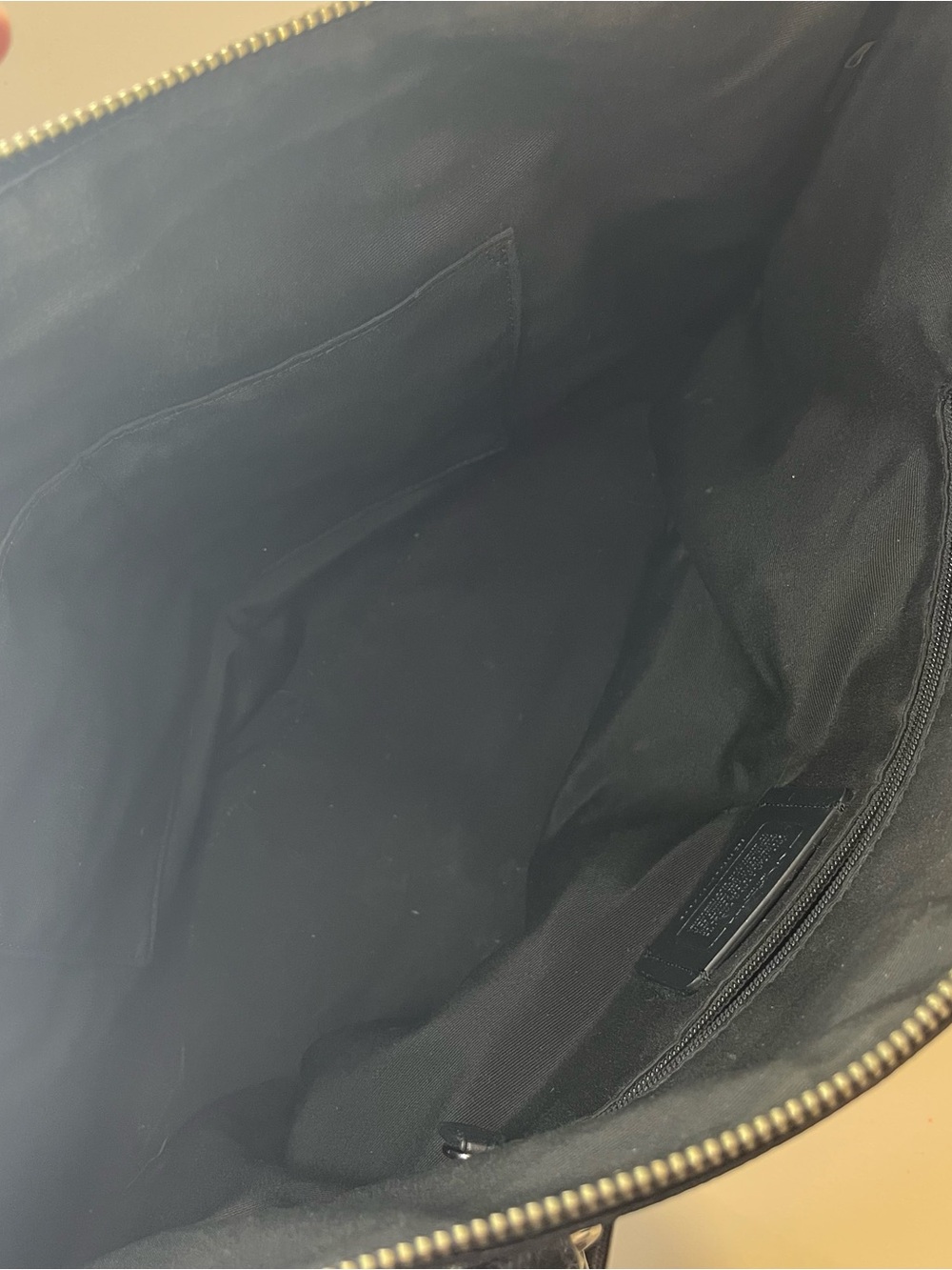 Coach Black Leather Tote Bag with Silver Hardware - Picture 13 of 16